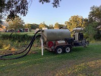 Air knife vacuum excavation